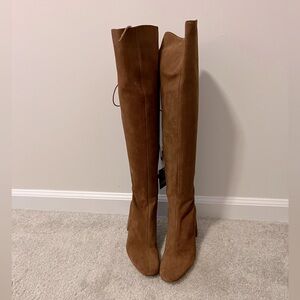 Camel Colored Zara Thigh-High Boots